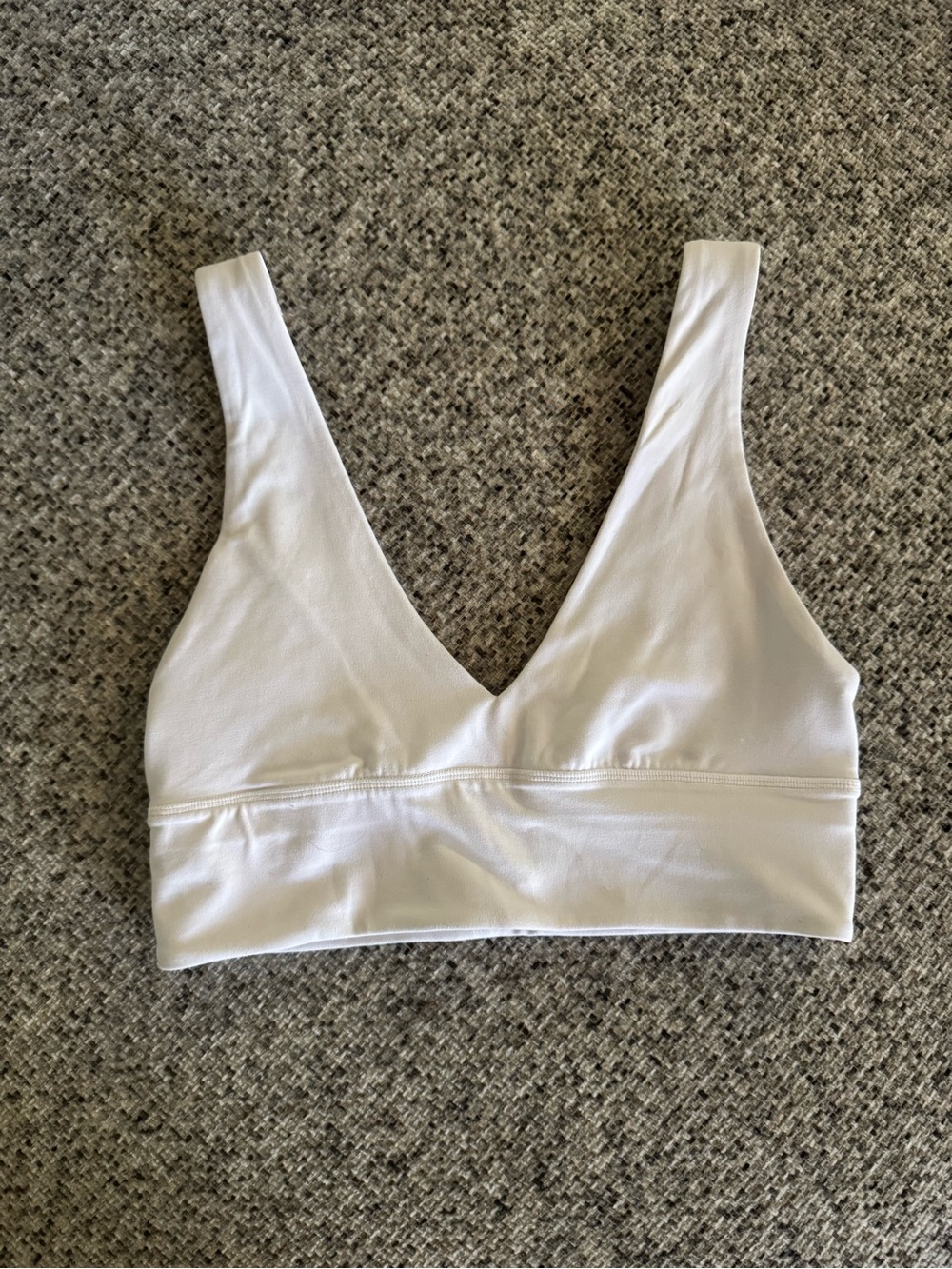 lululemon athletica White V-Neck Wireless Bralette